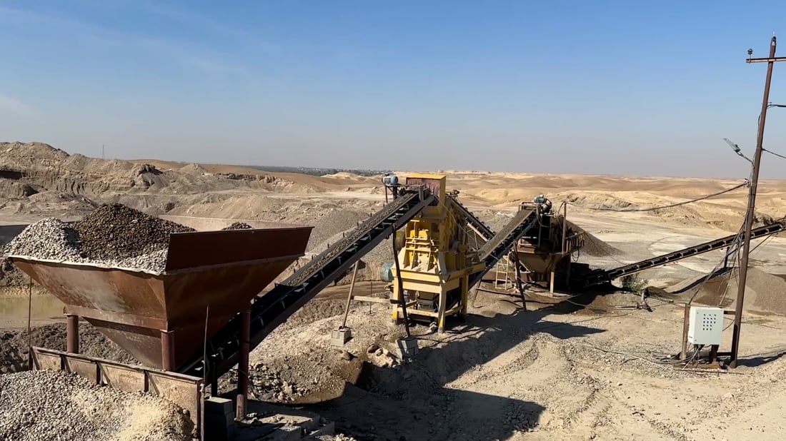 Anbar quarry near Hit supplies gravel for projects across Iraq