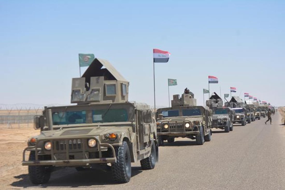 صور: العراق يجري تمارين “فورية” على الشريط الحدودي مع سوريا