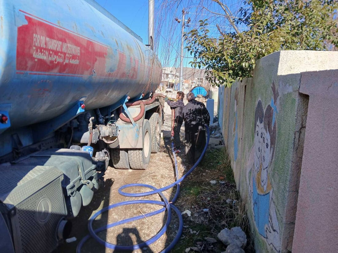 سەرماکەی پێنجوێن بەهێزتر بووە؛ نەوت نێردرا بۆ قوتابخانەکان