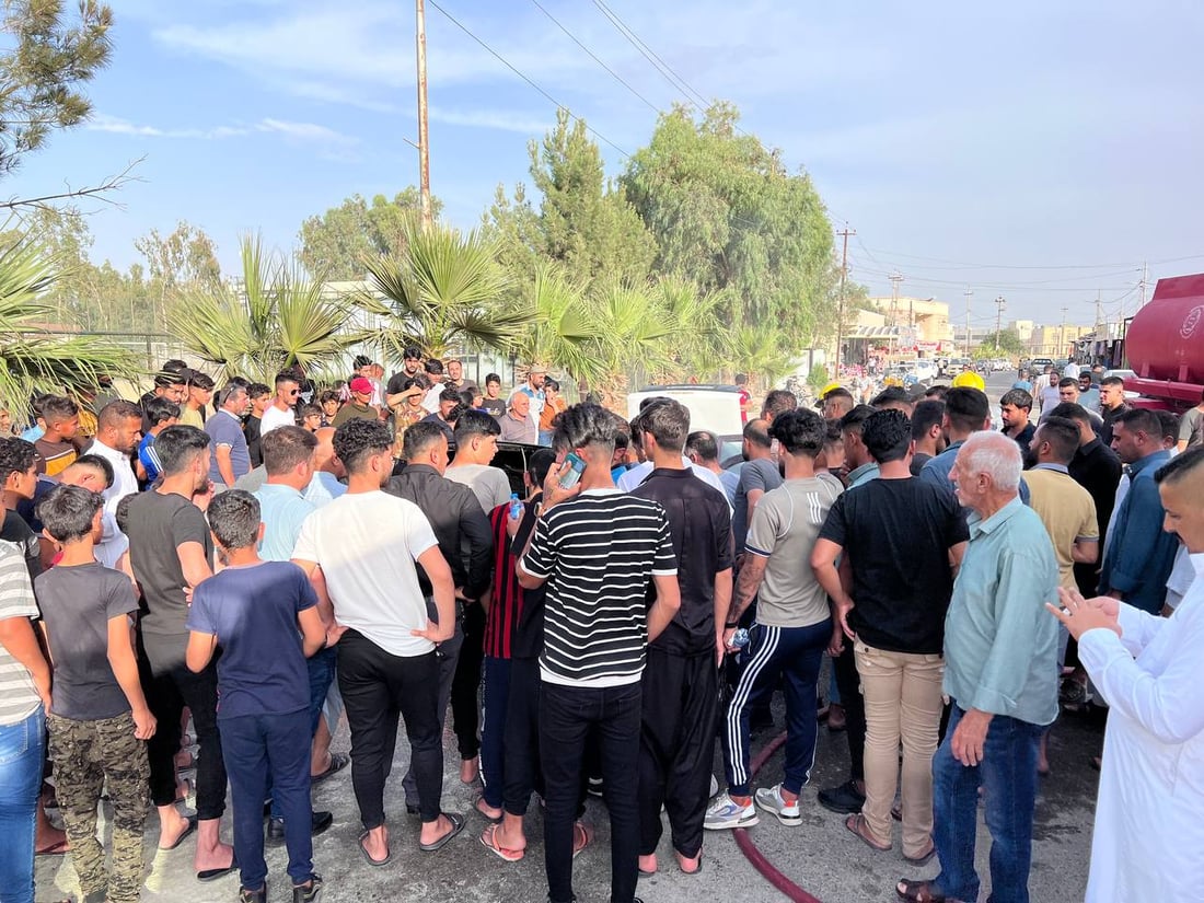 “فزعة” في داقوق لمساعدة رجل احترقت سيارته الأوبل.. مليون دينار خلال ساعة