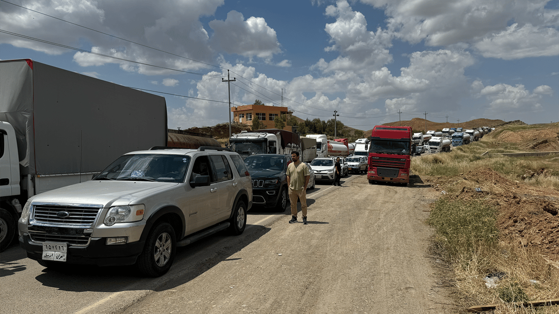 بارهەڵگرەکانی بازگەی تۆپزاوە گەڕانەوە بۆ هەولێر