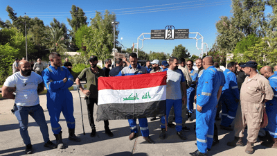 فەرمانبەرانی كۆمپانیای هەڵكەندنی بیری نەوت داوای دەرماڵەكانیان دەكەن