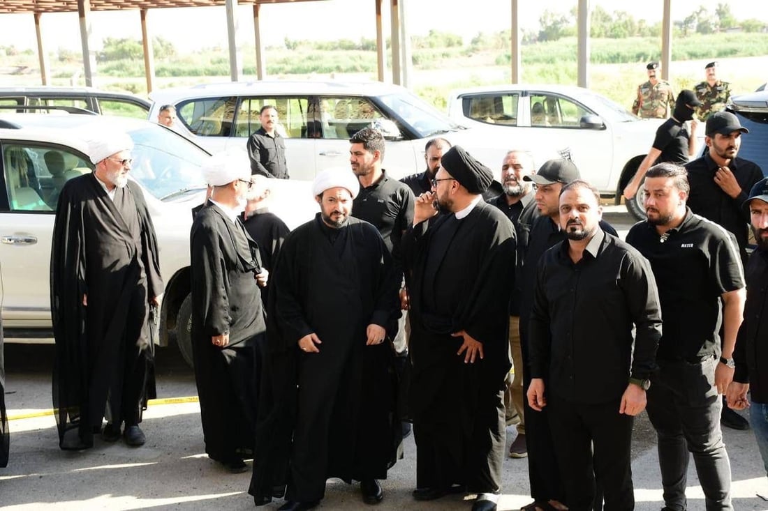 صور: وفد مقتدى الصدر يصل إلى مكان فاجعة الكوت