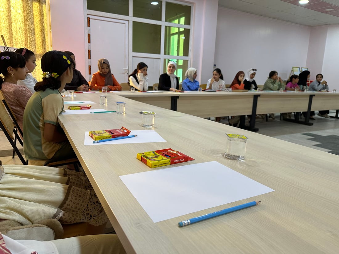 Hit Youth Forum holds drawing workshop for teenage girls in Anbar