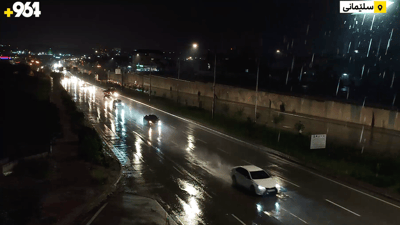 لە سلێمانی باران باری