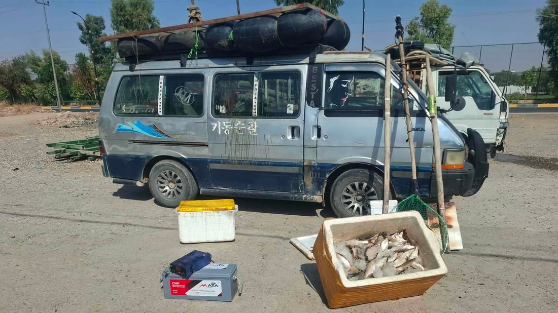 لە کەلار سێ راوچی بە 23 کیلۆ ماسییەوە گیران