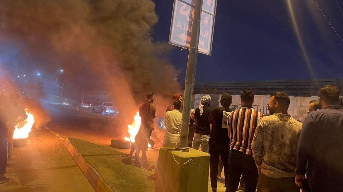 متظاهرو بابل يغلقون الشوارع الرئيسية ويتوعدون البرلمان: سانت ليغو لن يمر (صور)
