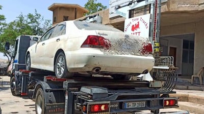 هاتوچۆی هەڵەبجە لە بیارە دەستی بەسەر چەند ئۆتۆمبێلێکدا گرت