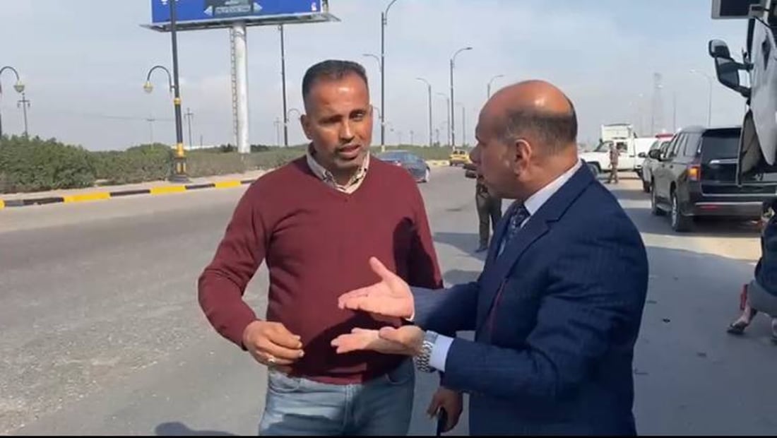 قائمقام يقود حملة على “تريلات ميناء الفاو”: ممنوع مروركم من الزبير (صور)