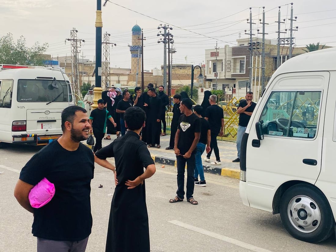 صور من العمارة: المنشآت تنقل أهل ميسان إلى كربلاء والنجف لقضاء العيد