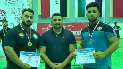 أبطال المشخاب إلى قرغيزستان.. 4 فازوا في منافسات القوى البدنية (صور)