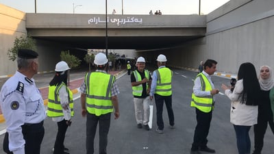 سلێمانی؛ یەکتربڕی ئارام کرایەوە و شۆفێران دەتوانن بەکاریبهێنن