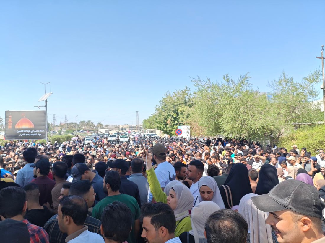 بابل: خريجو التربية يرفضون الاستثناءات في التعيينات ويهددون بالاعتصام (صور)
