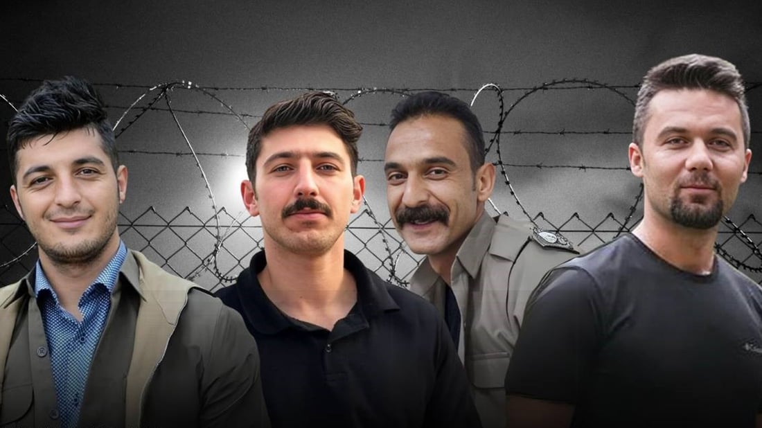 چوار بەندکراوى سیاسی کورد لە سێدارەدران