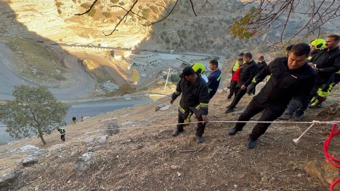 کارمەندانی بەرگری شارستانی سۆران فێرکران بە شاخدا سەرکەون