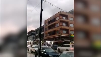 لە سلێمانى باڵەخانەیەکى نیشتەجێبون سوتا