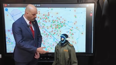 ئه‌وه‌ى سەرکردایەتی سیستەمی ئاسایشی هەڵبژاردنەکانی عێراقی كرد “ئەفسەرێکی رۆبۆت” بوو