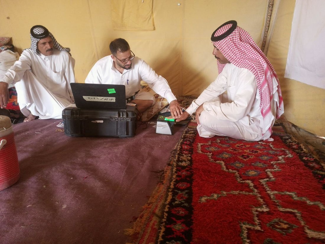 Electoral commission brings voter registration to Bedouin communities in Muthanna desert