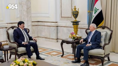 Iraqi president discusses counterterror cooperation with Syrian ambassador