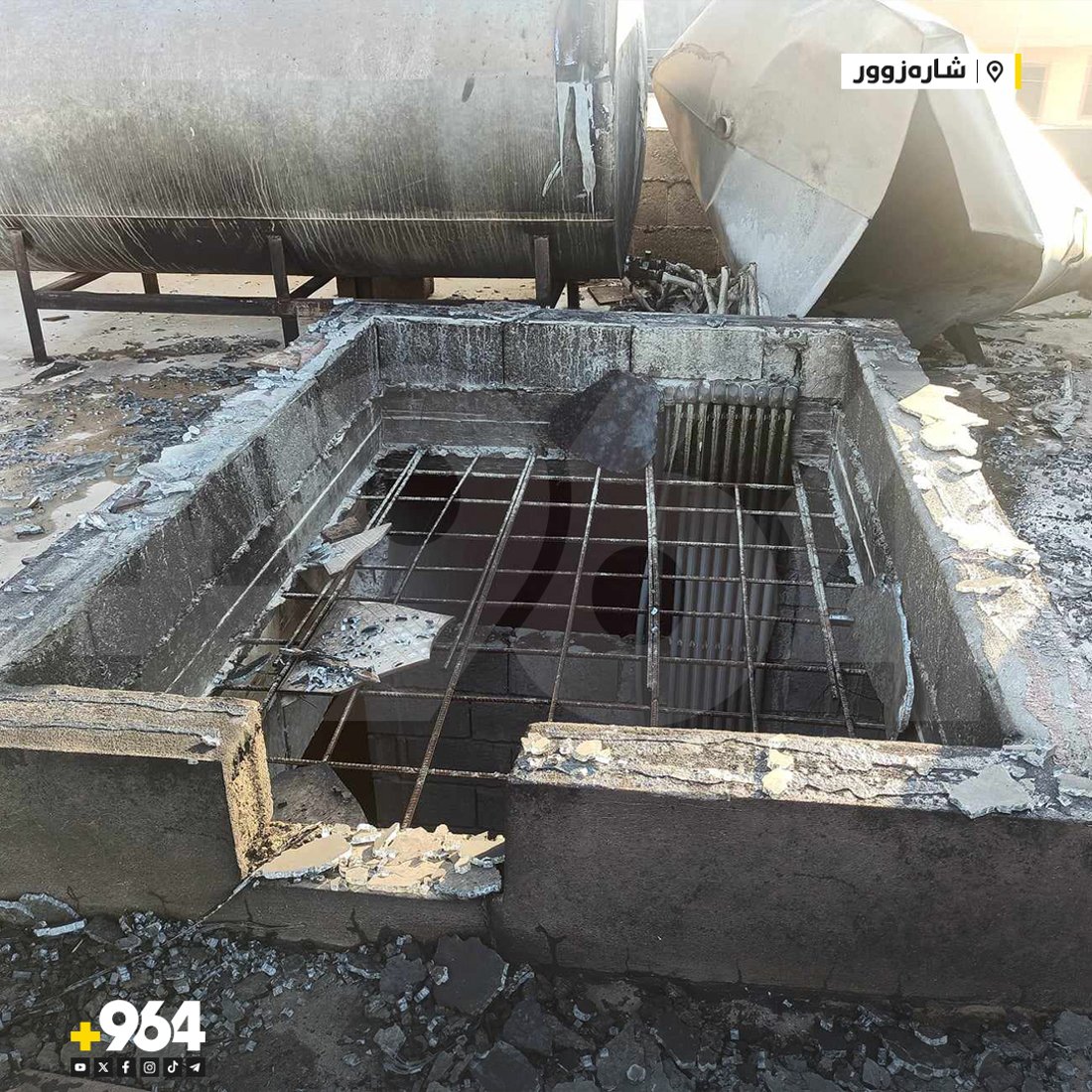 بەرمیلێک نەوت جەستەی کارمەندێکی نەخۆشخانەی سووتاند