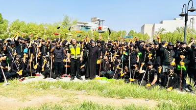 بتوجيه من الصدر.. 400 متطوع سينظفون شوارع النجف وكربلاء خلال يومين (صور)