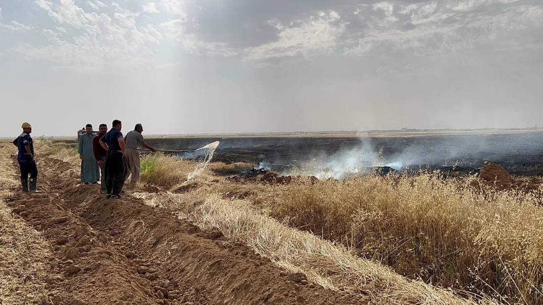 فيديو: طوزخورماتو تسيطر على حريق المحاصيل.. “فزعة” من داقوق وحوضيات الجيش