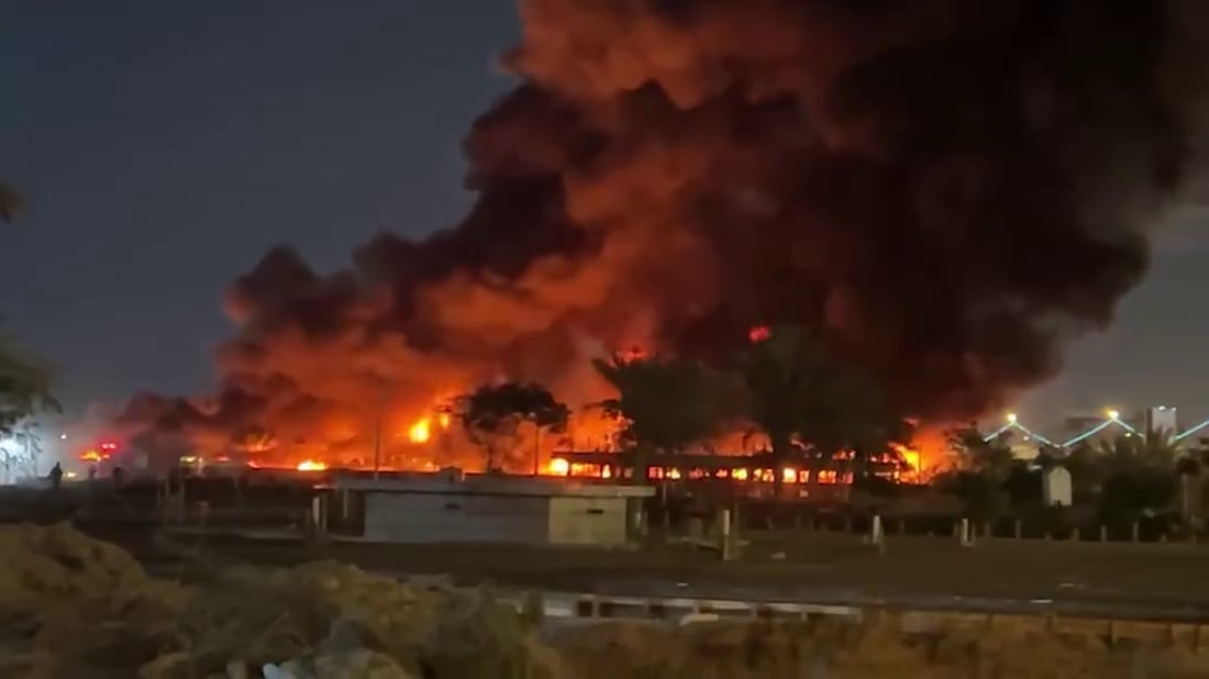 Najaf police arrest suspects in market fire, cite confessions of arson
