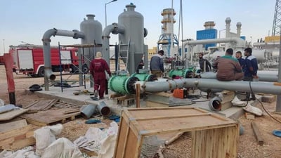 العراق يخسر نحو 5 آلاف ميكاواط من الكهرباء جراء نقص الغاز المورد