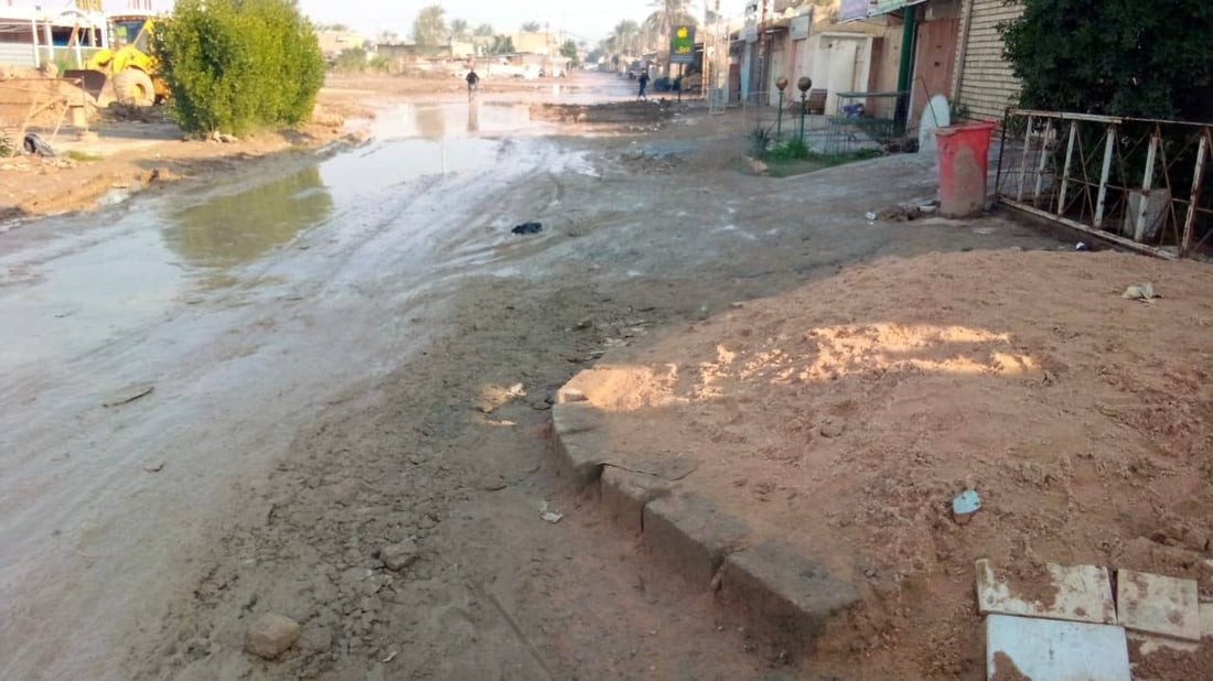 صور من الطارمية: ننتظر المجلس الجديد.. توقف المطر منذ يومين لكن الشوارع مغلقة!