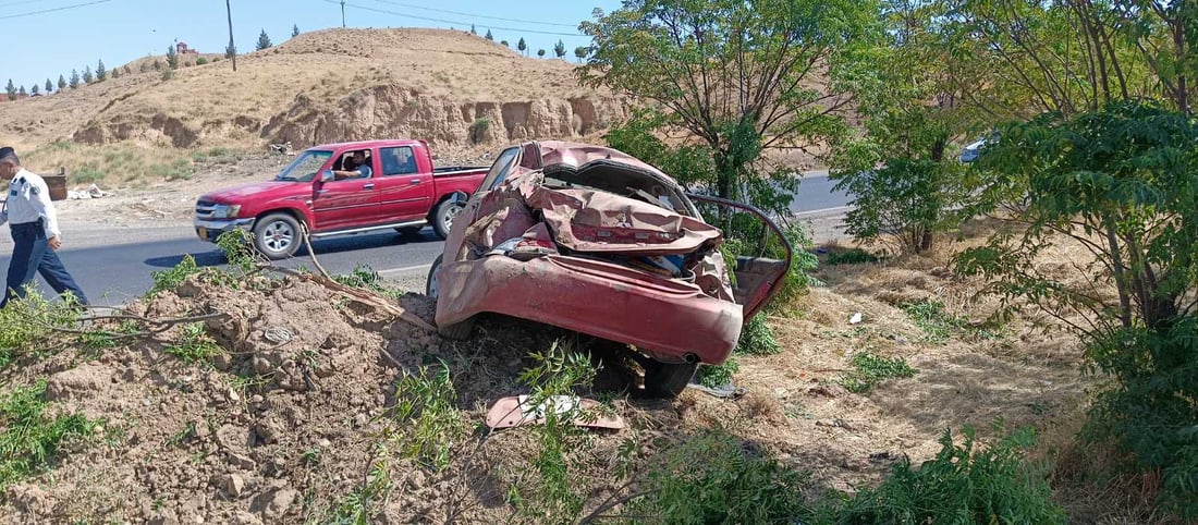 لە رووداوێکی هاتوچۆدا پێنج کەس بریندار بوون