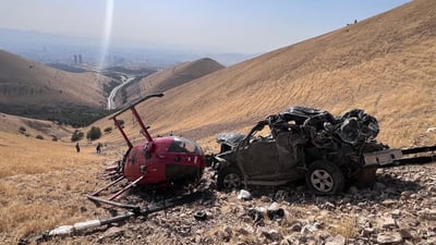 Rescue helicopter crashes during recovery on Sulaymaniyah’s Mount Hawruta