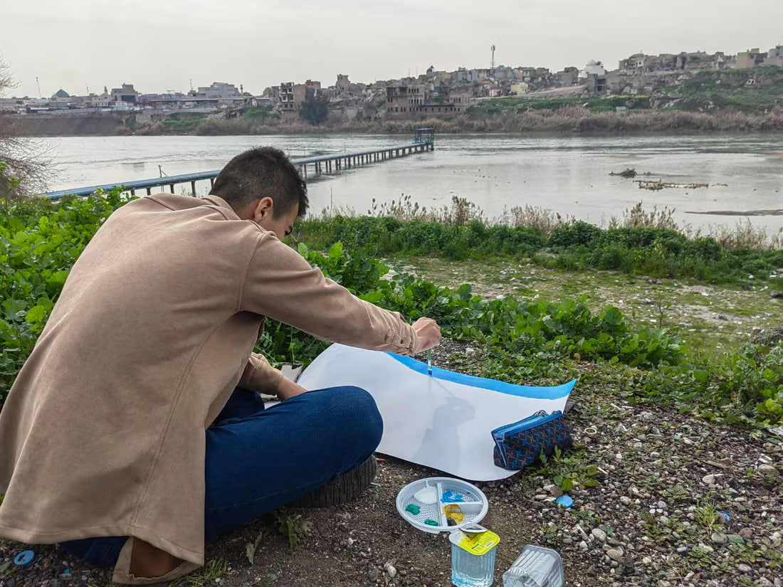 Mosul hosts open-air art symposium highlighting heritage, reconstruction