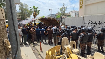 گرژی لەنێوان کاسبکارانی عەلوەی کەرکوک و هێزە ئەمنییەکان دروستبوو