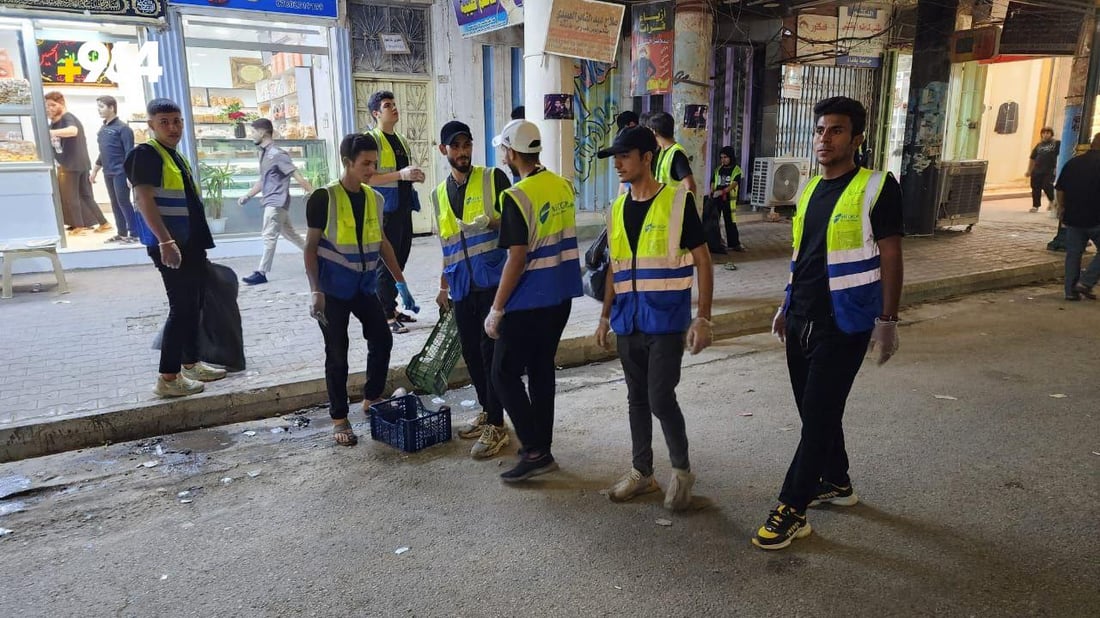 صور: بلدية السماوة لا تغطي 1600 موكب والمتطوعون نظفوا الشوارع بعد ليلة الزناجيل