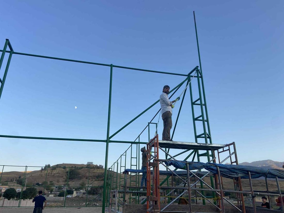 بە هەرەوزى؛ نورەدینییەکان لەسەر ئەرکى خۆیان یاریگایەک دروست دەکەن