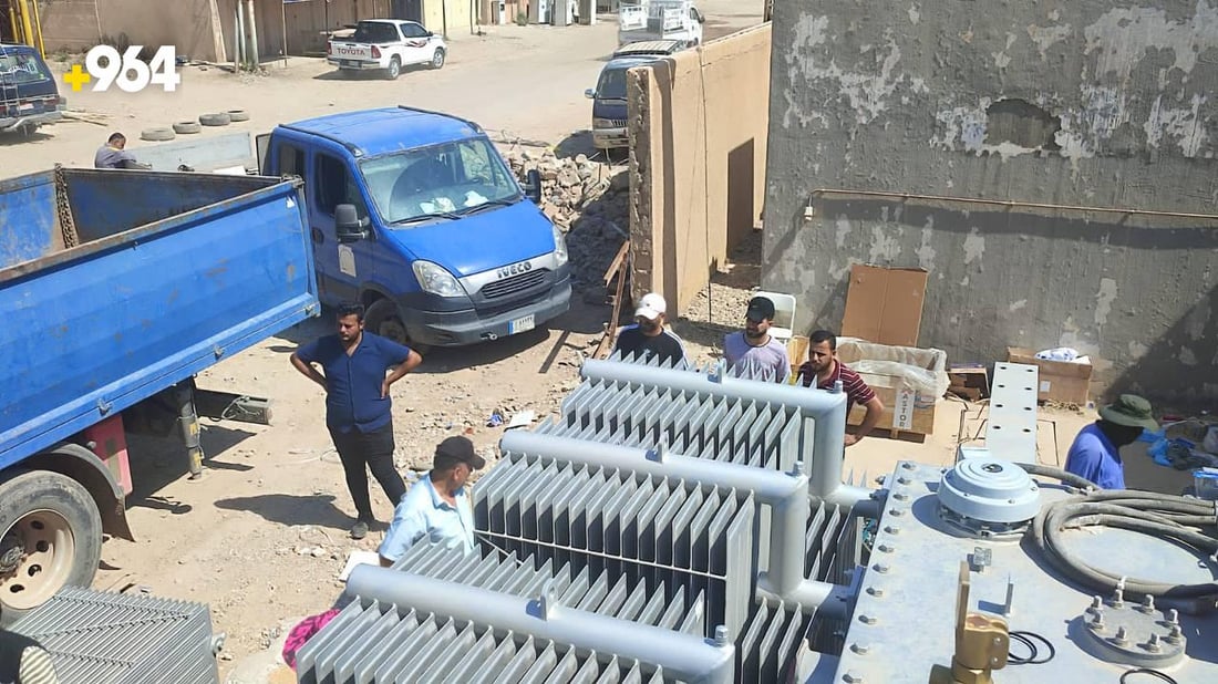 أزمة كهرباء الطارمية انتهت.. محطة “التدبير” تنصب محولة جديدة في 3 أيام (صور)