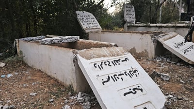 گۆڕستانە شێوێندراوەکەی هەرمۆتە کامێرای چاودێری بۆ دادەندرێت