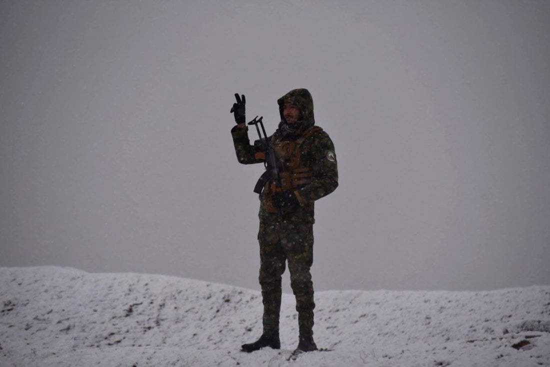 الحشد الشعبي تحت الثلوج على الحدود السورية (فيديو + صور)