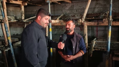 لە هەولێر خاوەن خانوێک کەوەنتەر و تاخمی نوستن لە کۆنکرێت دروستدەکات