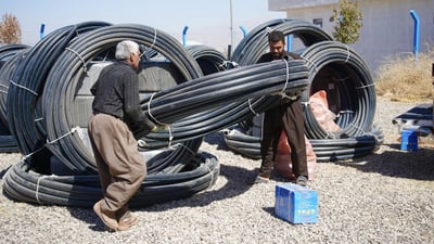 پاکێجی تەکنەلۆژی پێشکەوتووی ئاودێری بەسەر جوتیارانی هەڵەبجە دابەشکرا