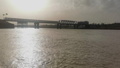 فيديو: ارتفاع منسوب مياه الزاب الكبير بعد الأمطار الغزيرة