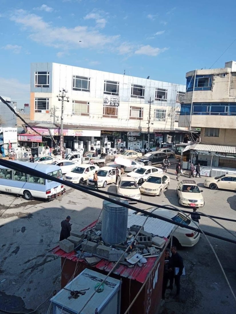 لە دارەسووتاوەکەی سلێمانی کارەبای چەند دوکانێک بڕدرا