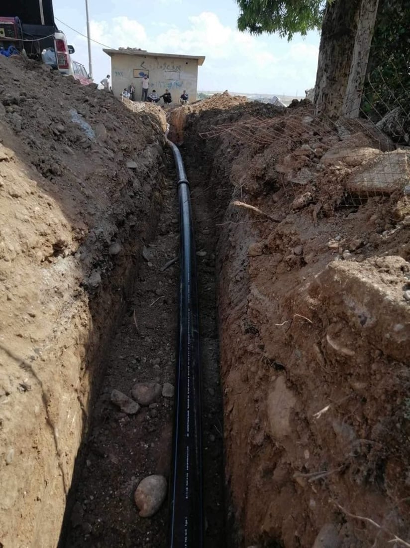 بۆ یه‌كه‌مجار ئاوى خواردنه‌وه‌ گەیەندرایە 60 ماڵی سنوورى ناحیەی رزگاری