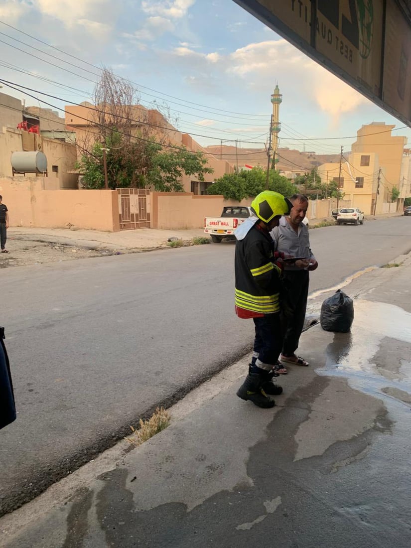 لە زاخۆ مارکێتێک سووتا و کەلوپەلەکانی بوون بە سوتوو