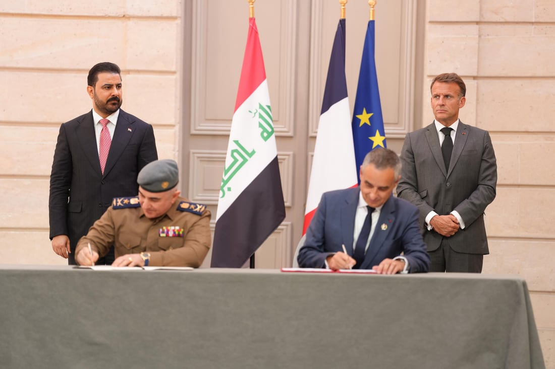 العراق وفرنسا يتفقان على تعزيز التعاون العسكري ودعم حصر السلاح بيد الدولة
