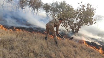 ئاگره‌كه‌ى سنووری ئاغجەلەر دواى 13 كاتژمێر كۆنتڕۆڵ كرا