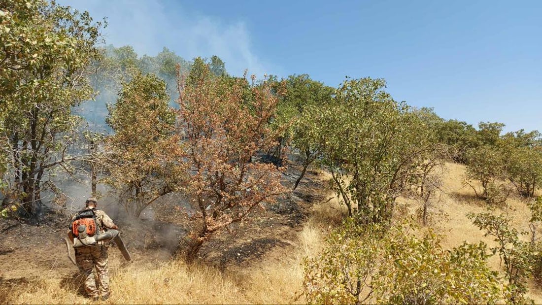 كه‌سێك به‌تۆمه‌تى ئاگركه‌وتنه‌وه‌كه‌ى پێنجوێن ده‌ستگیركرا