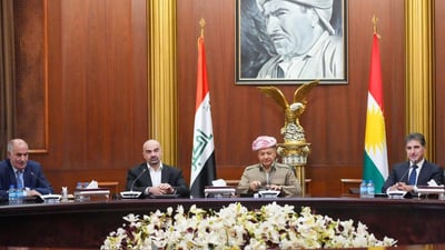 البارتي واليكتي يبحثان في أربيل ملف الرواتب والعلاقة مع بغداد