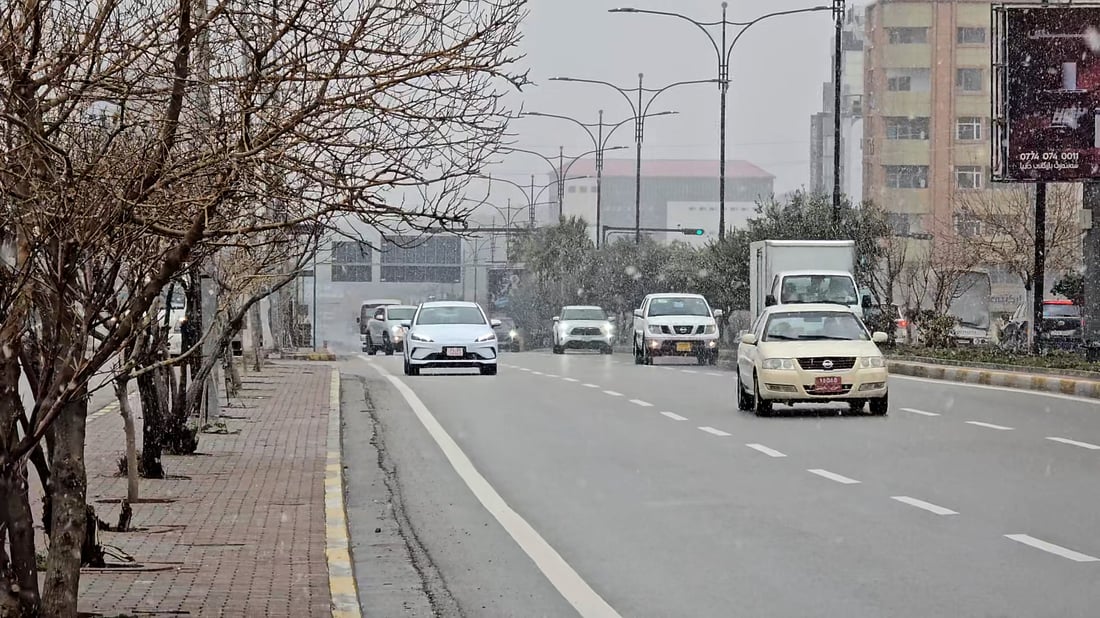 Temperatures fall sharply with the Kurdistan Region down to 35°C