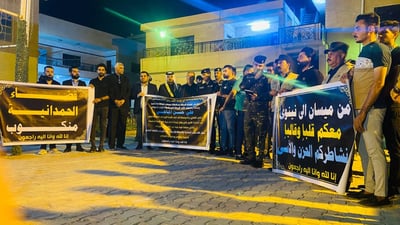صور: الكنيسة الوحيدة في ميسان تشهد وقفة حداد على ضحايا الحمدانية